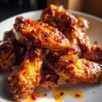 Air fryer Hot Honey Lemon Pepper Wings