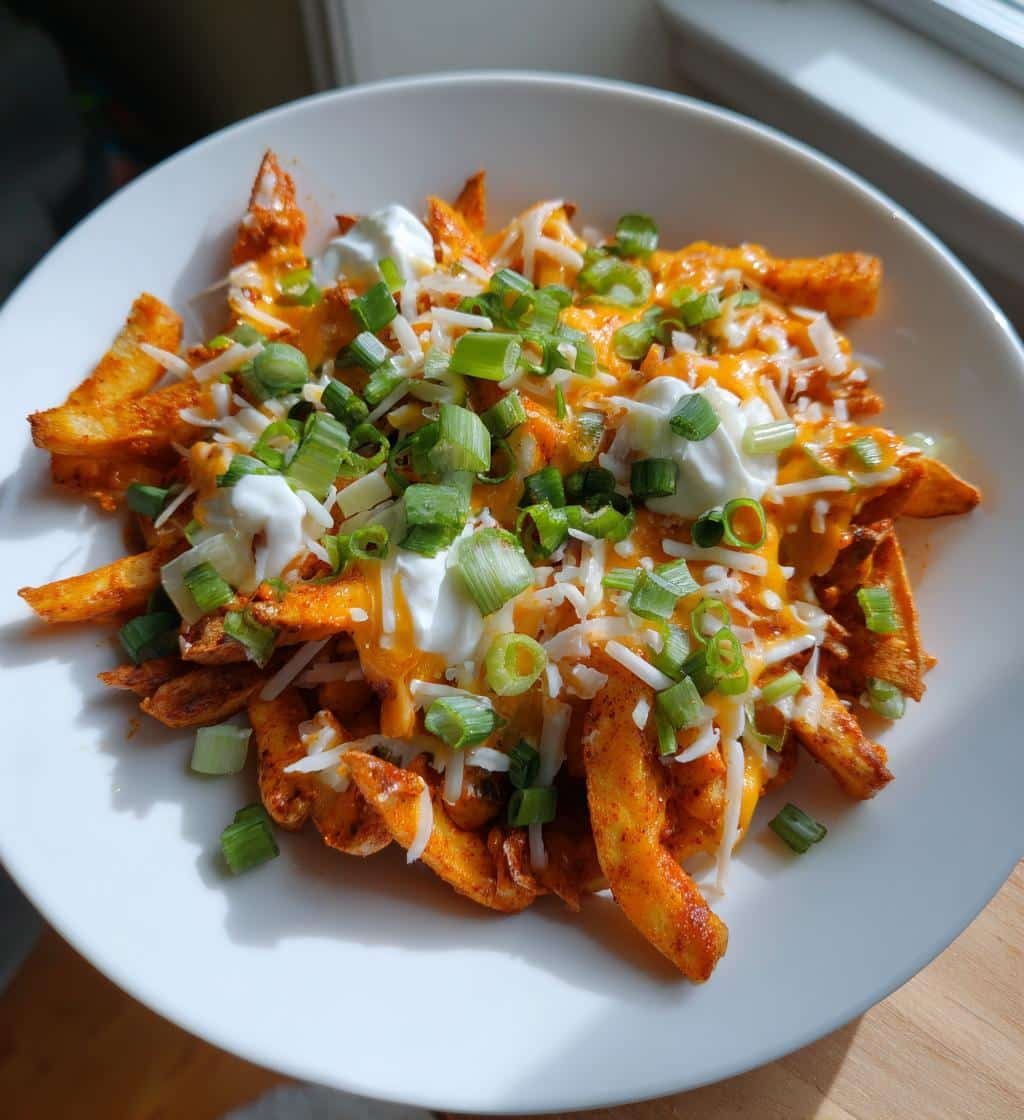Air fryer Loaded Harissa Spiced Fries - detail 1