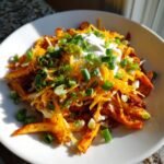 Air fryer Loaded Harissa Spiced Fries
