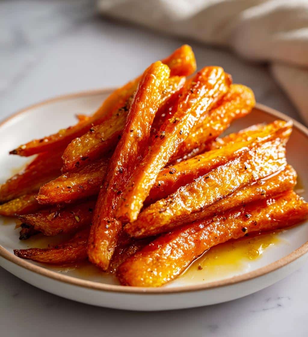 Air fryer Maple Dijon Carrot Wedges - detail 1
