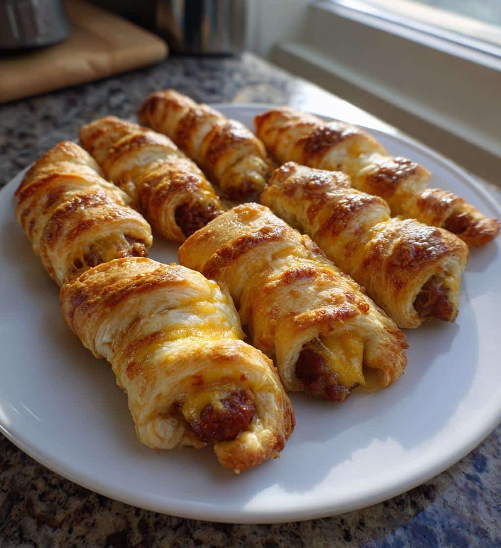 Air fryer Sausage & Cheddar Breakfast Sticks