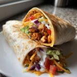 Air fryer Southwest Chicken Wraps