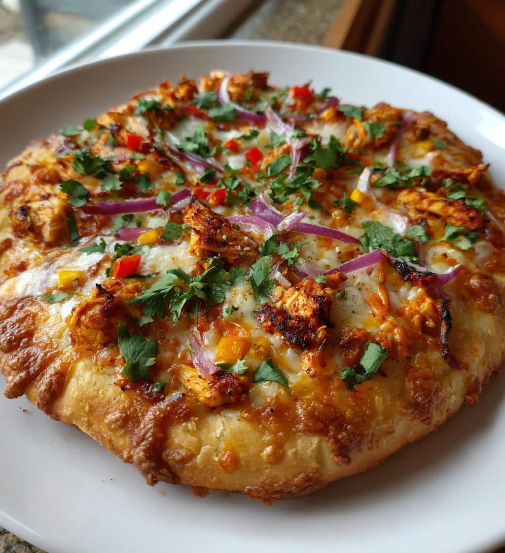 Air fryer Tandoori Chicken Pizza - detail 1
