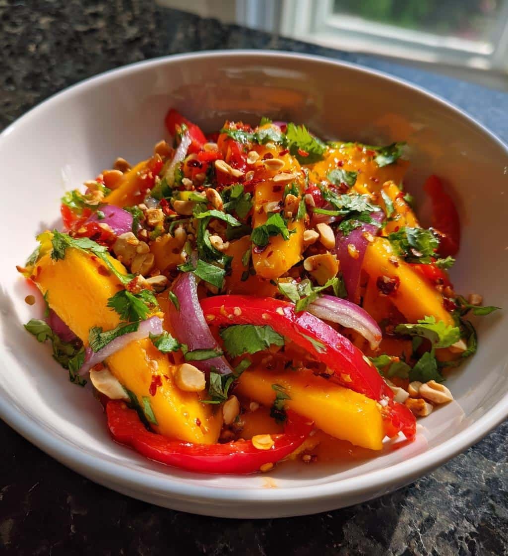 15-Minute Air Fryer Thai Mango Salad: Irresistible & Healthy 4 Air fryer Thai Mango Salad - detail 1