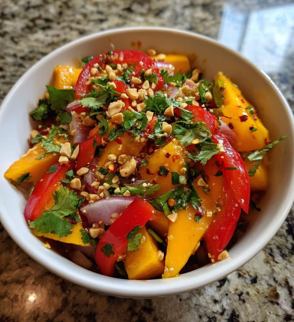 Air fryer Thai Mango Salad