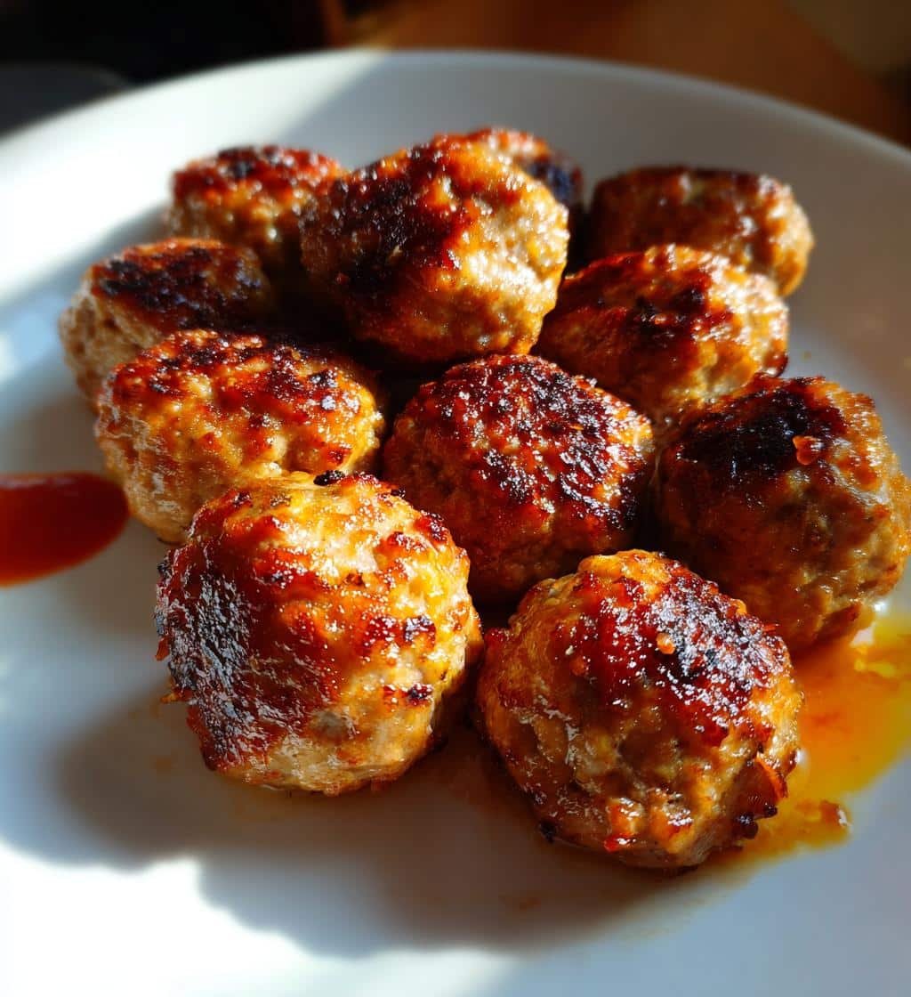 Air fryer Turkey Meatballs Italian