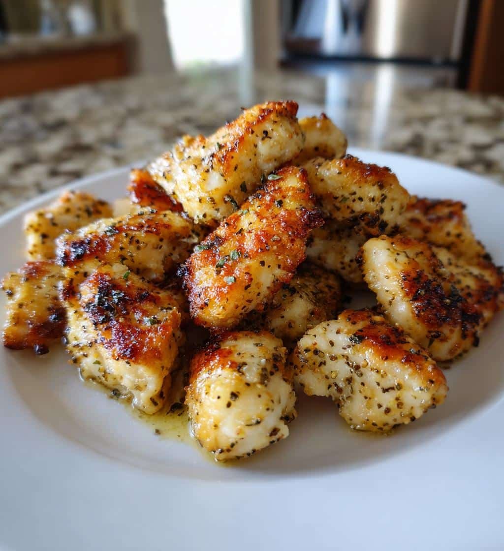 Air fryer lemon pepper chicken bites