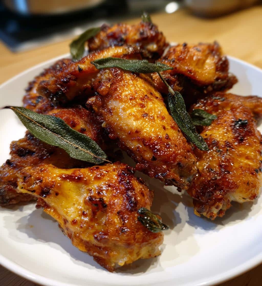 Brown Butter Sage Air Fryer Wings - detail 1