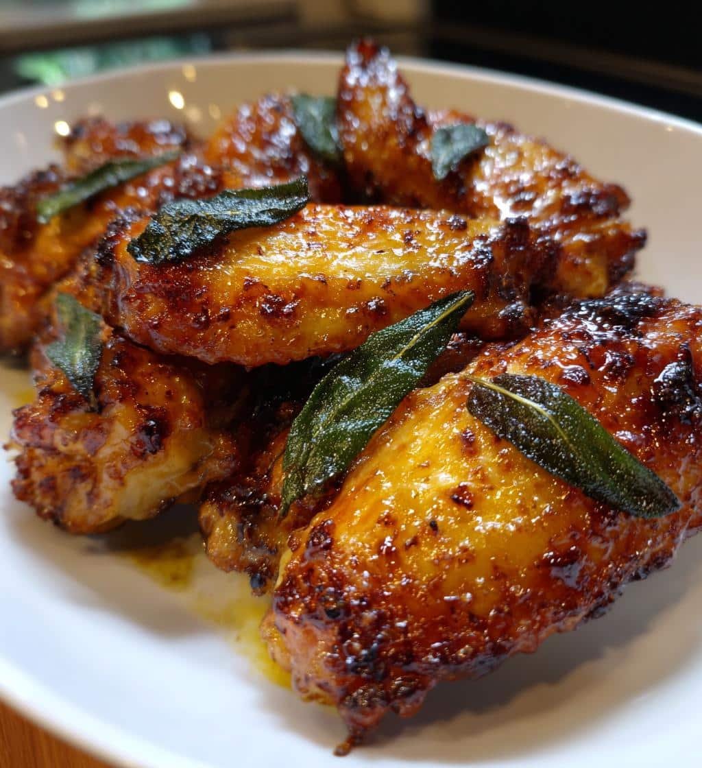 Brown Butter Sage Air Fryer Wings