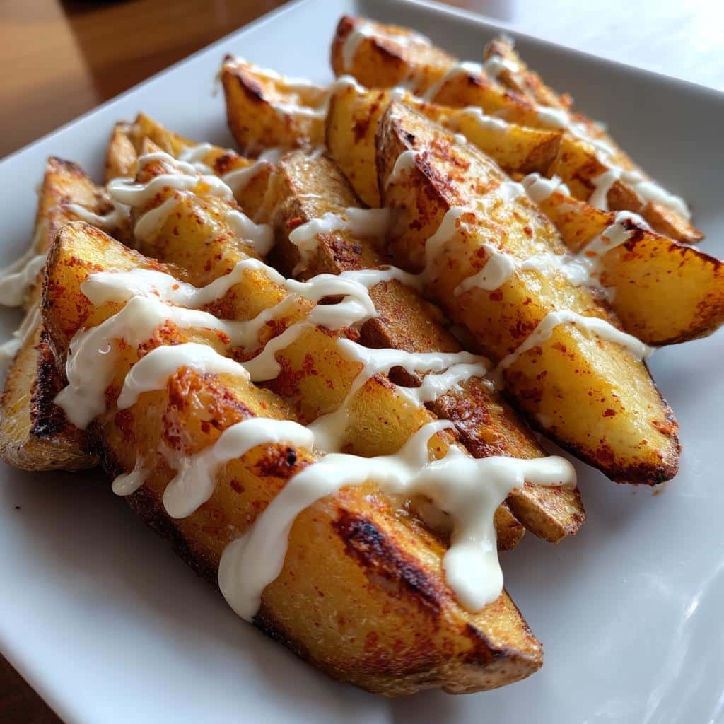 20-Minute Buffalo Ranch Air Fryer Wedges - Addictively Crispy 4 Buffalo Ranch Air Fryer Wedges - detail 1