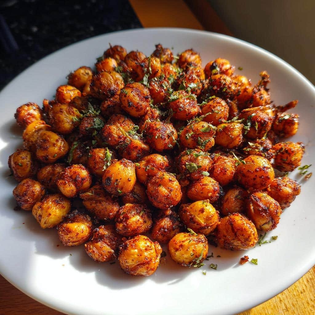 Crunchy Air Fryer Chickpeas with Chili & Lime in 15 Minutes 4 CAir Fryer rispy Chickpeas with Chili Powder & Lime - detail 1
