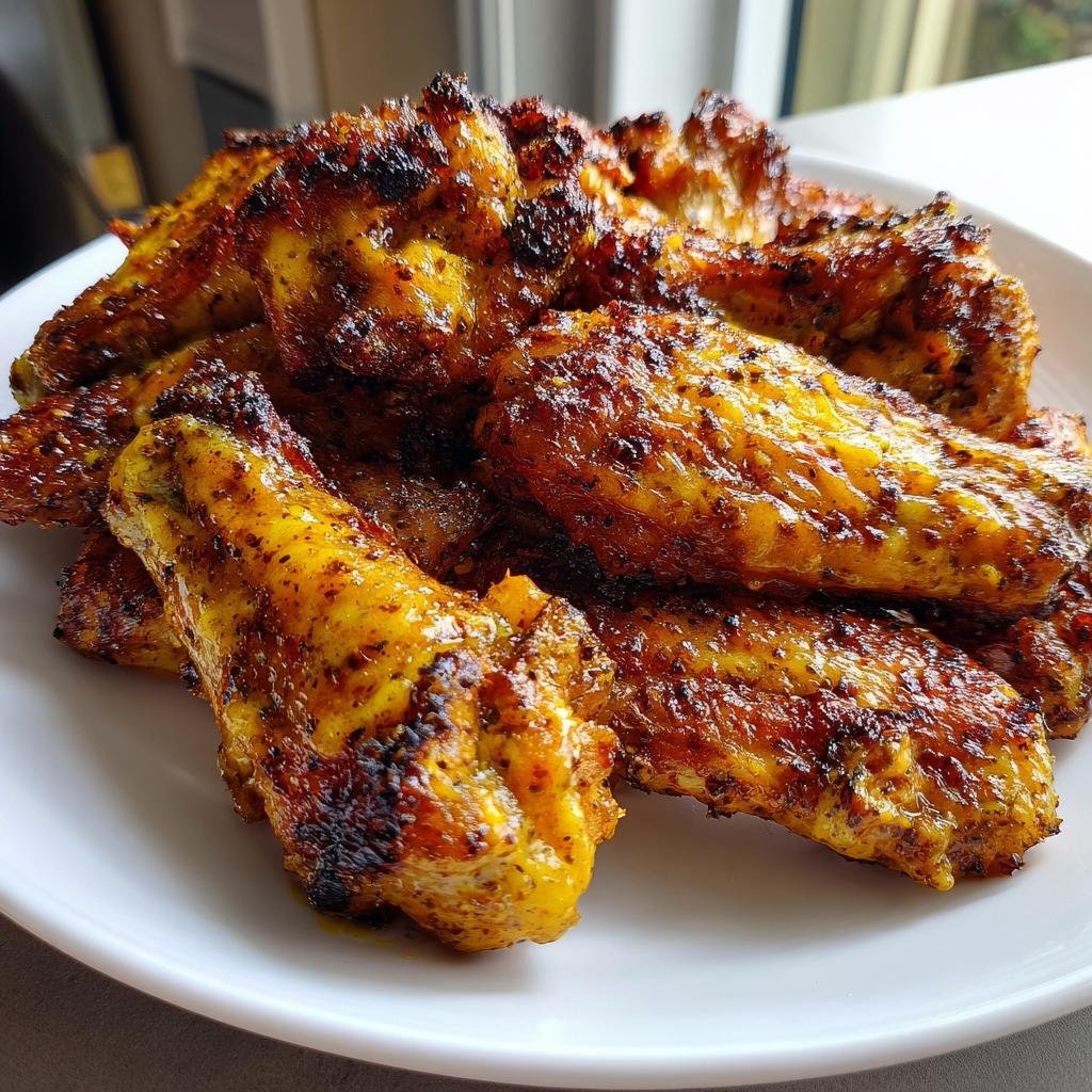 Carolina Mustard BBQ Air Fryer Wings 30 Min Obsession 4 Carolina Mustard BBQ Air Fryer Wings - detail 1