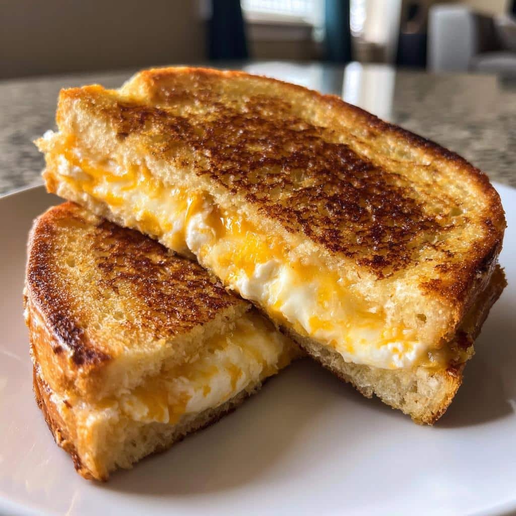 Cottage Cheese High-Protein Air Fryer Grilled Cheese - detail 1