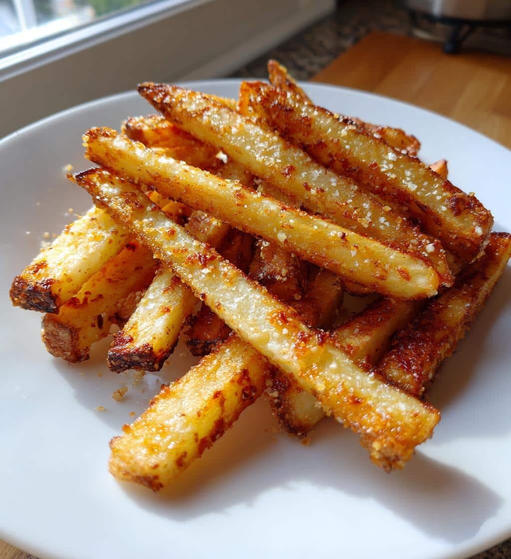 Delicious Air Fryer Crispy Parmesan Crusted Fries
