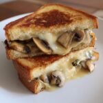 Delicious Air Fryer Mushroom & Swiss Air Fryer Grilled Cheese