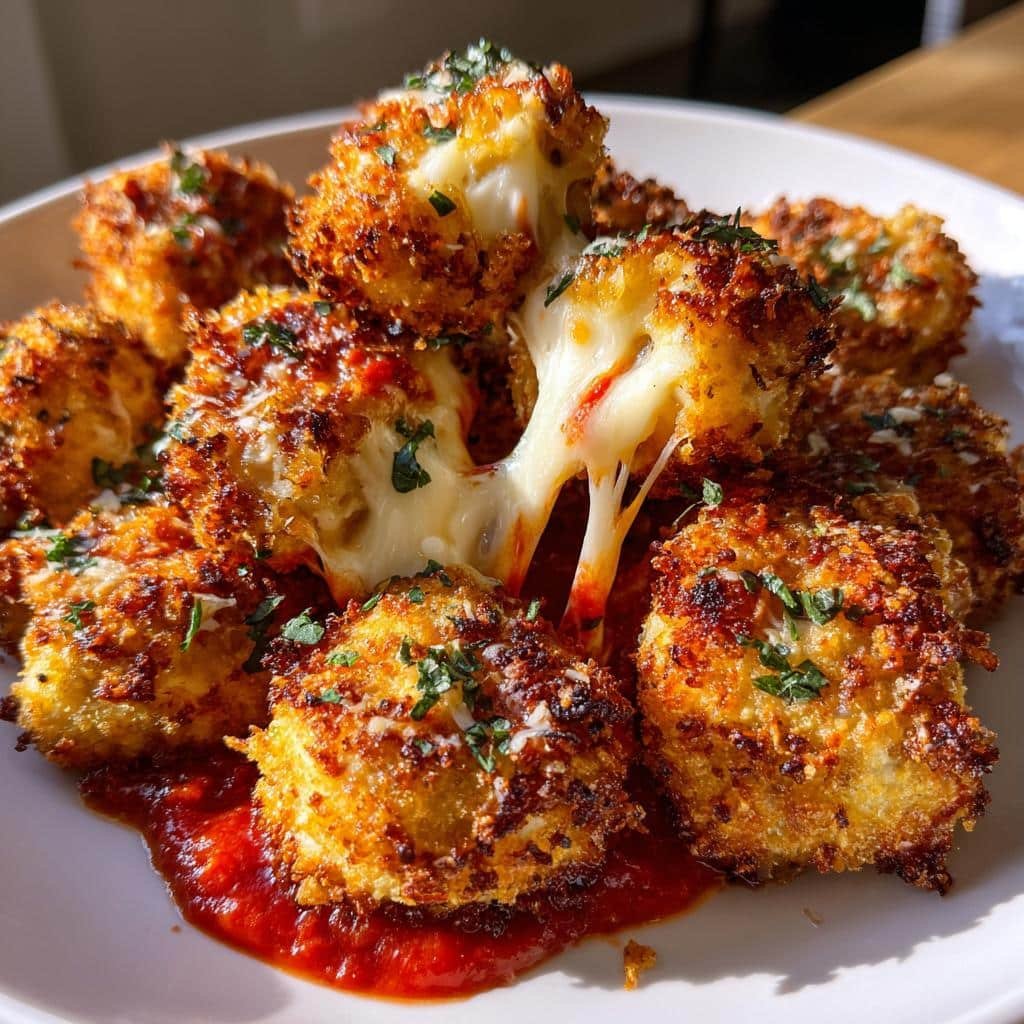 Easy 15-Minute Air Fryer Chicken Parmesan Bites