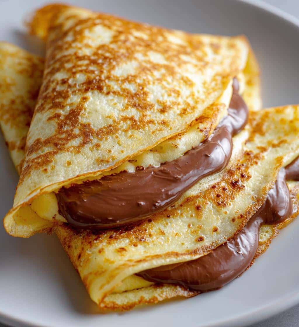 Easy Air Fryer Chocolate-Filled Crepe
