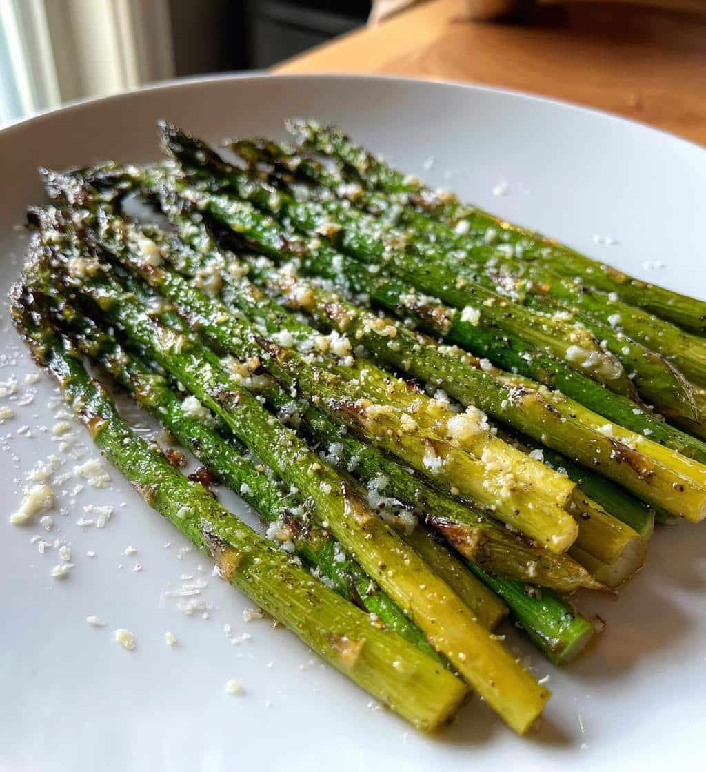 Easy Air fryer Garlic Butter Asparagus