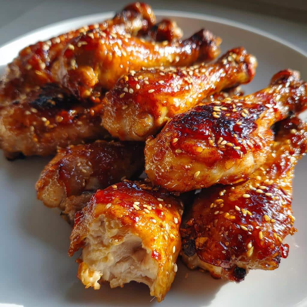 Easy Teriyaki Glazed Air Fryer Drumsticks