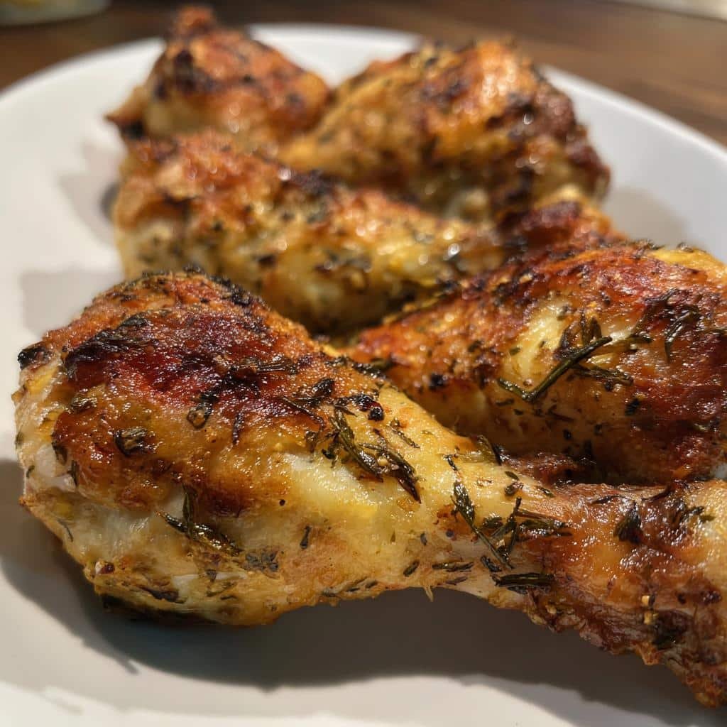 Garlic Butter Herb Air Fryer Drumsticks