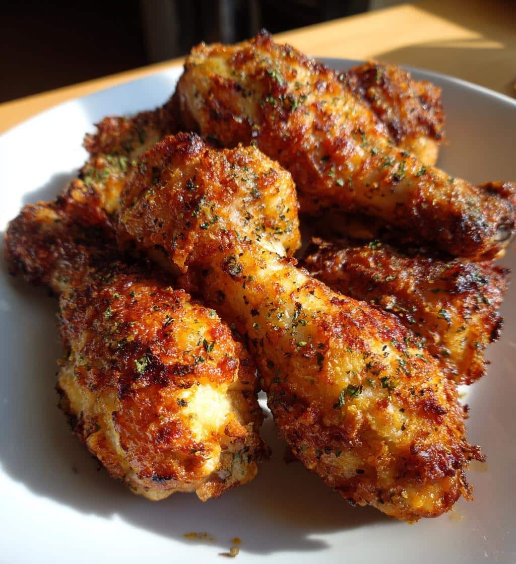 Garlic Parmesan Air Fryer Drumsticks