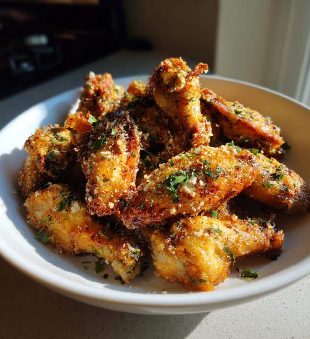 Garlic Parmesan Crispy Air Fryer Wings - detail 1