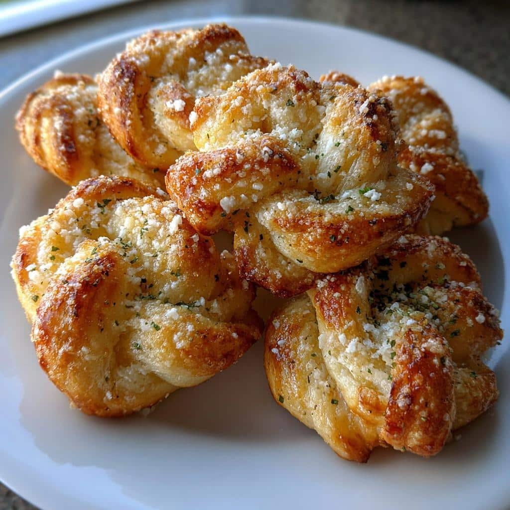 Garlic knot bite twists (air fryer)
