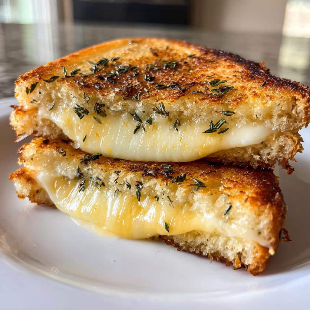 Herb-Crusted Air Fryer Grilled Cheese