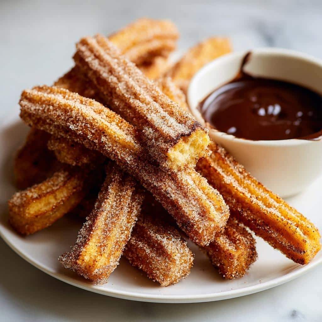 Homemade Air Fryer Churros (Crispy With Chocolate) - detail 1