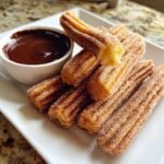 Homemade Air Fryer Churros (Crispy With Chocolate)