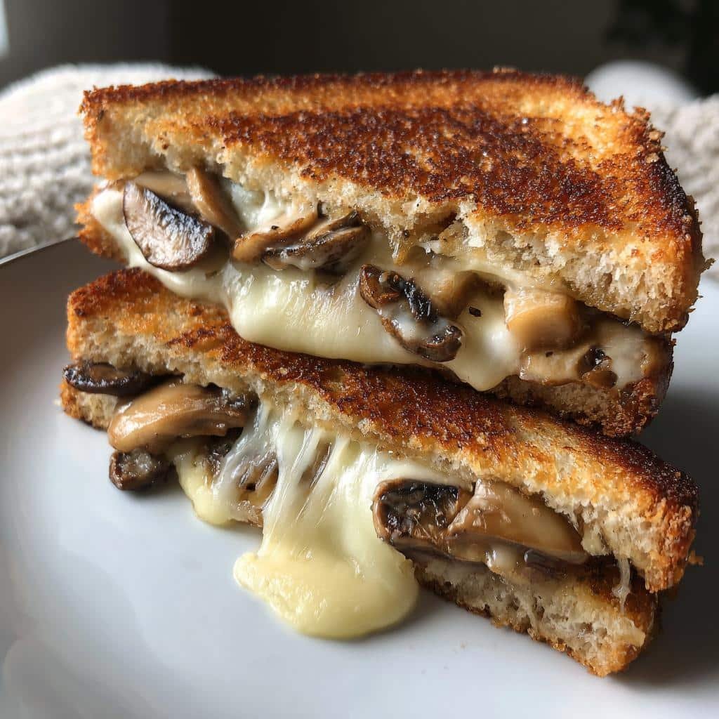 Irresistible Homemade Mushroom & Swiss Air Fryer Grilled Cheese in 10 Minutes 4 Homemade Mushroom & Swiss Air Fryer Grilled Cheese - detail 1