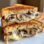 Homemade Mushroom & Swiss Air Fryer Grilled Cheese