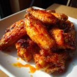 Honey Garlic Sriracha Air Fryer Wings