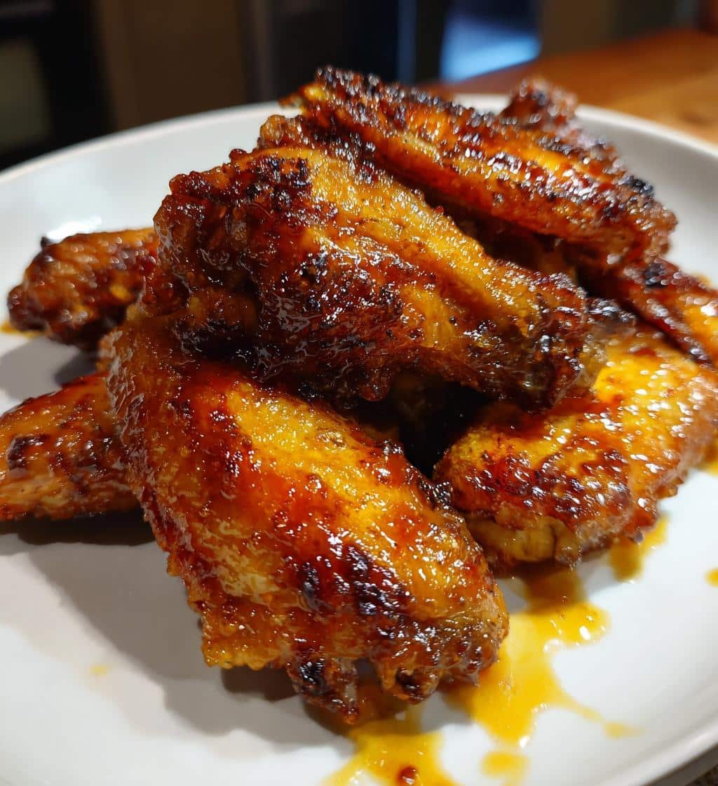 Honey Ginger Air Fryer Wings - detail 1