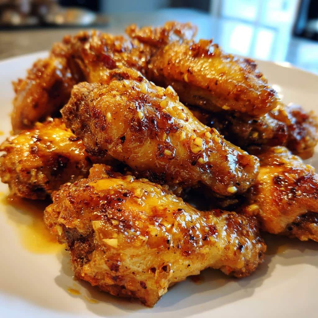 Hot Honey Butter Air Fryer Wings