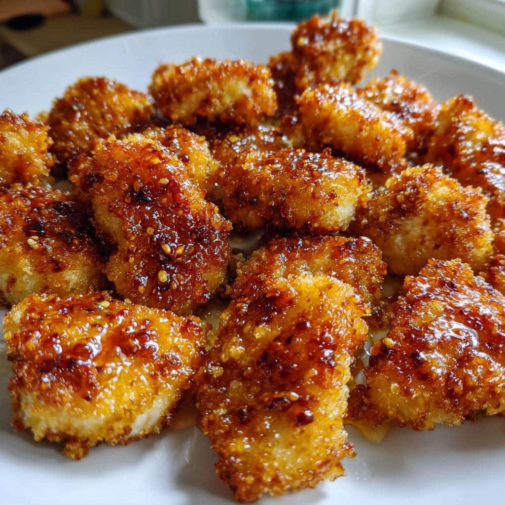 Hot honey chicken bites in air fryer - detail 1