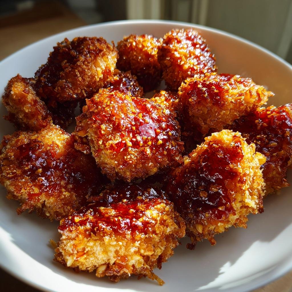 Hot honey chicken bites in air fryer