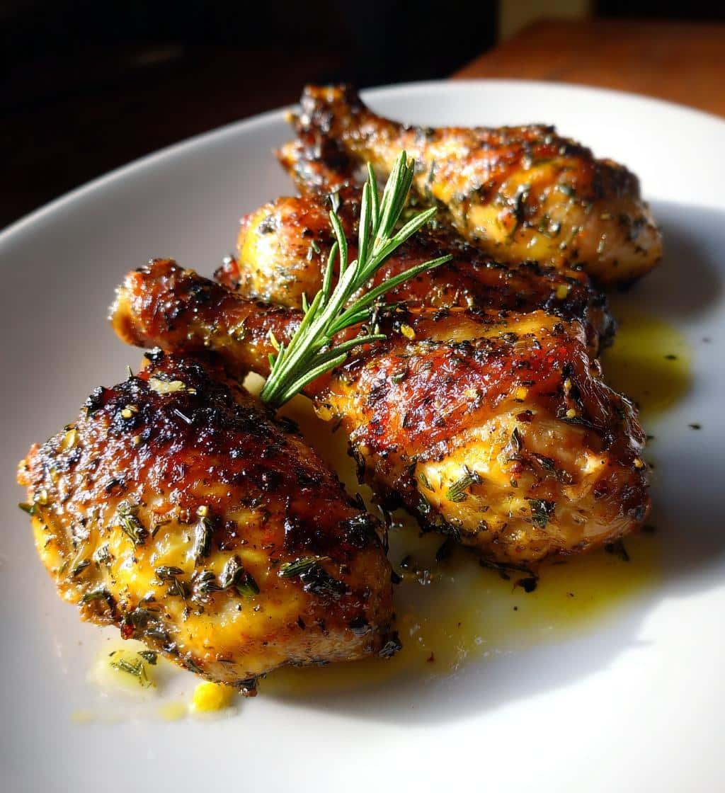 Lemon Garlic Herb Air Fryer Drumsticks - detail 1