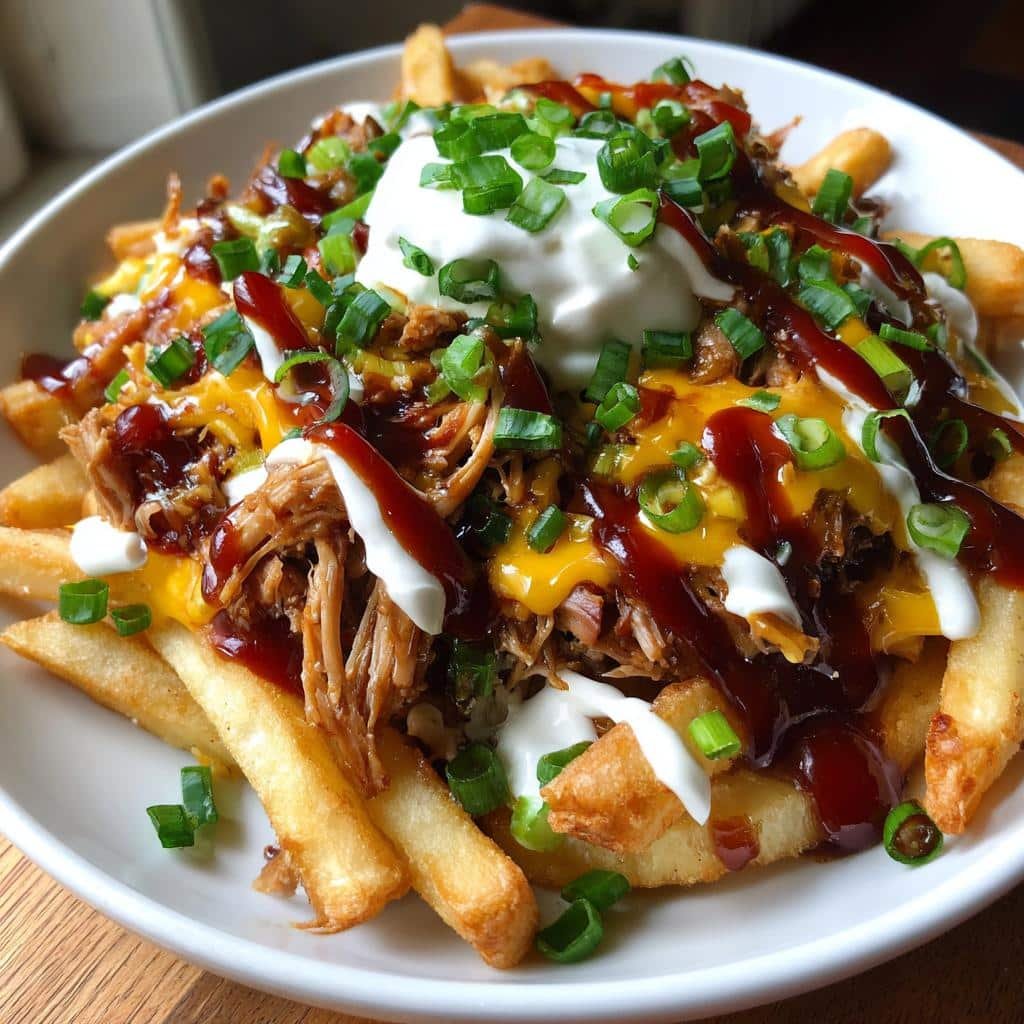 Loaded Pulled Pork BBQ Fries - detail 1