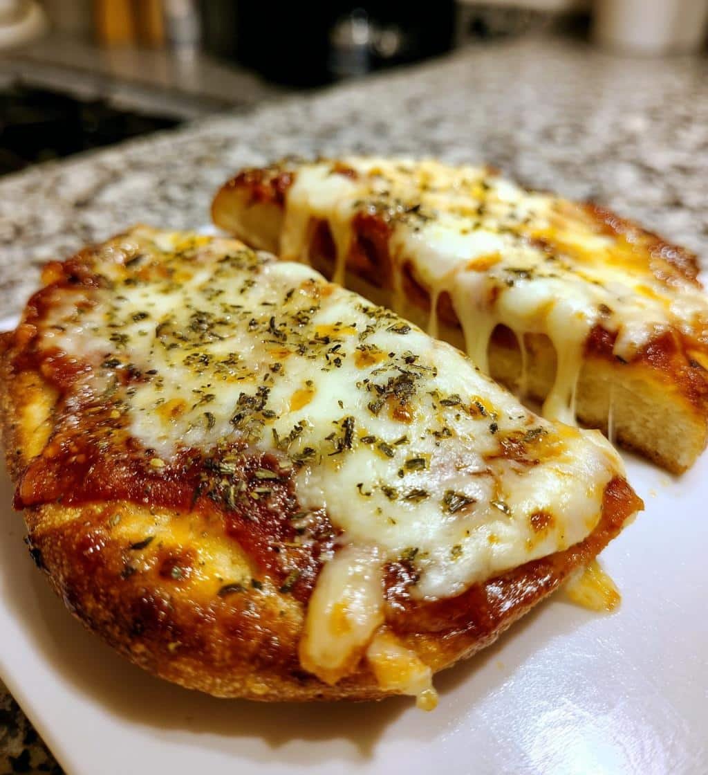 Quick Air fryer Naan Flatbread Pizza Garlic Bread - detail 1