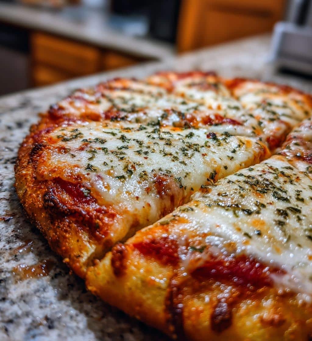 Quick Air fryer Naan Flatbread Pizza Garlic Bread