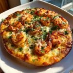 Shrimp Scampi Air Fryer Pizza