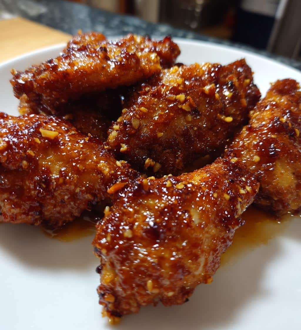 Soy Garlic Ginger Air Fryer Wings