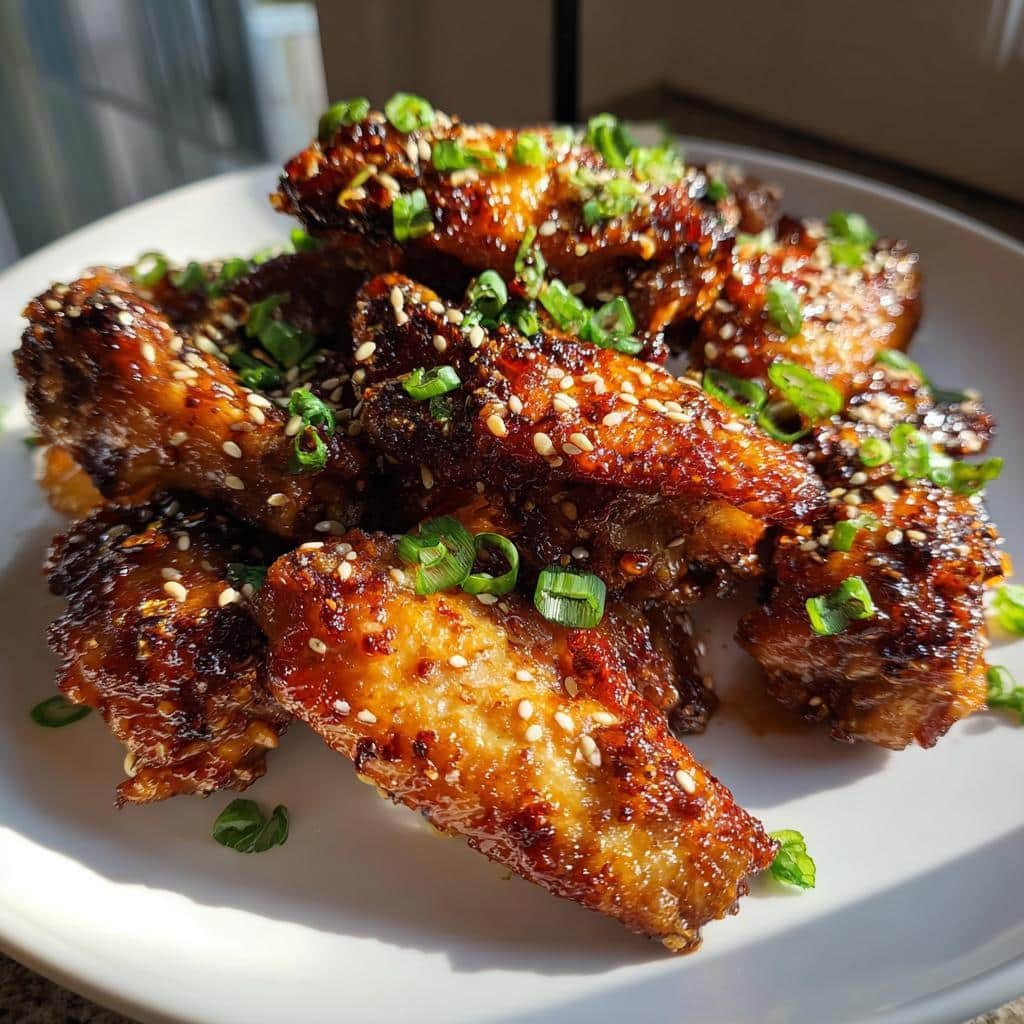 Sweet Chili Garlic Air Fryer Wings