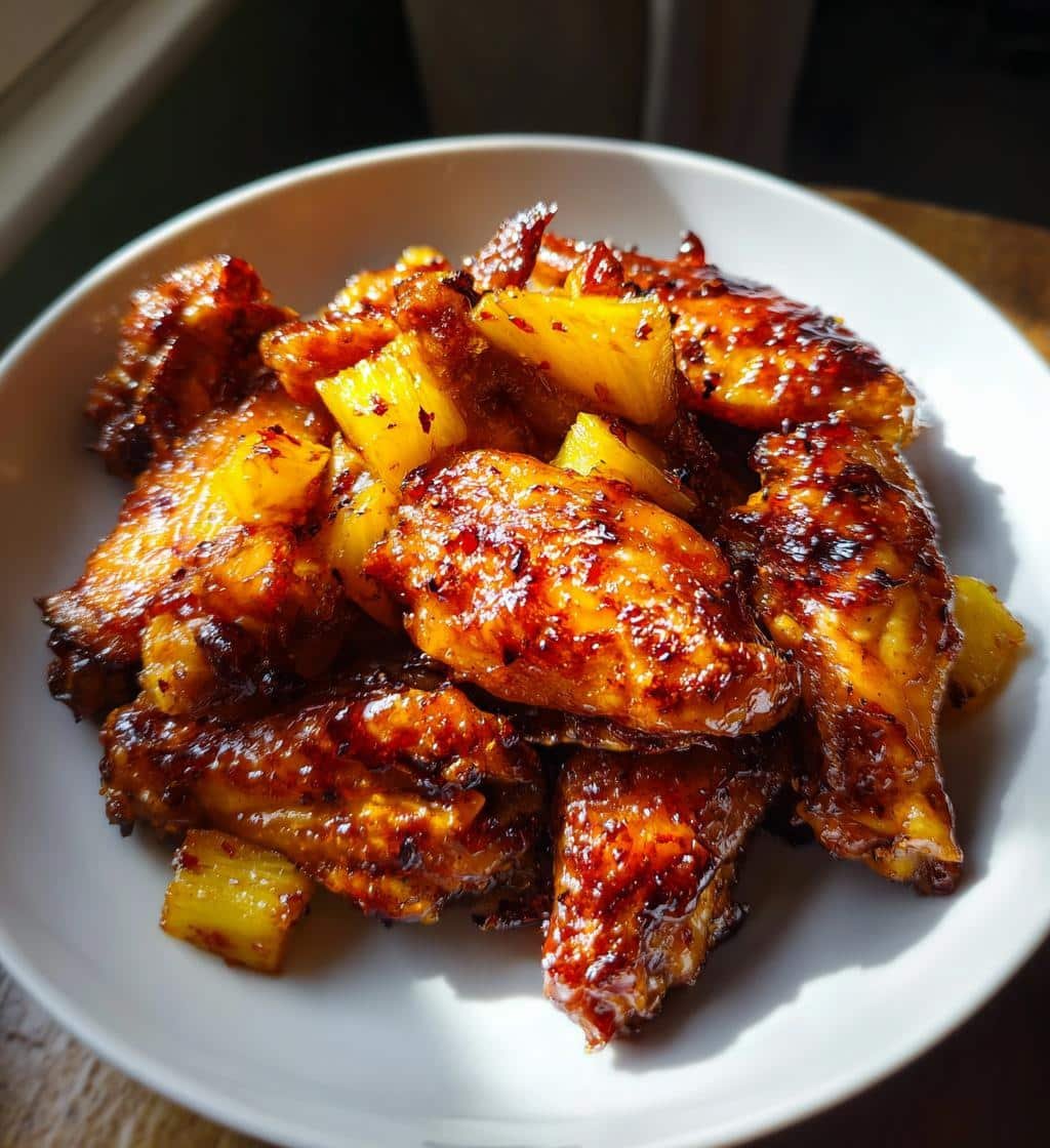 Teriyaki Pineapple Air Fryer Wings - detail 1