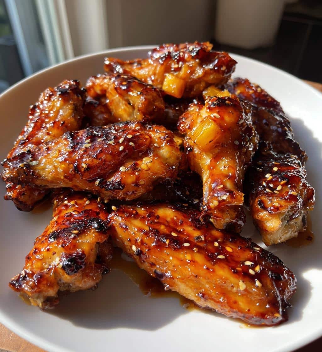 Teriyaki Pineapple Air Fryer Wings