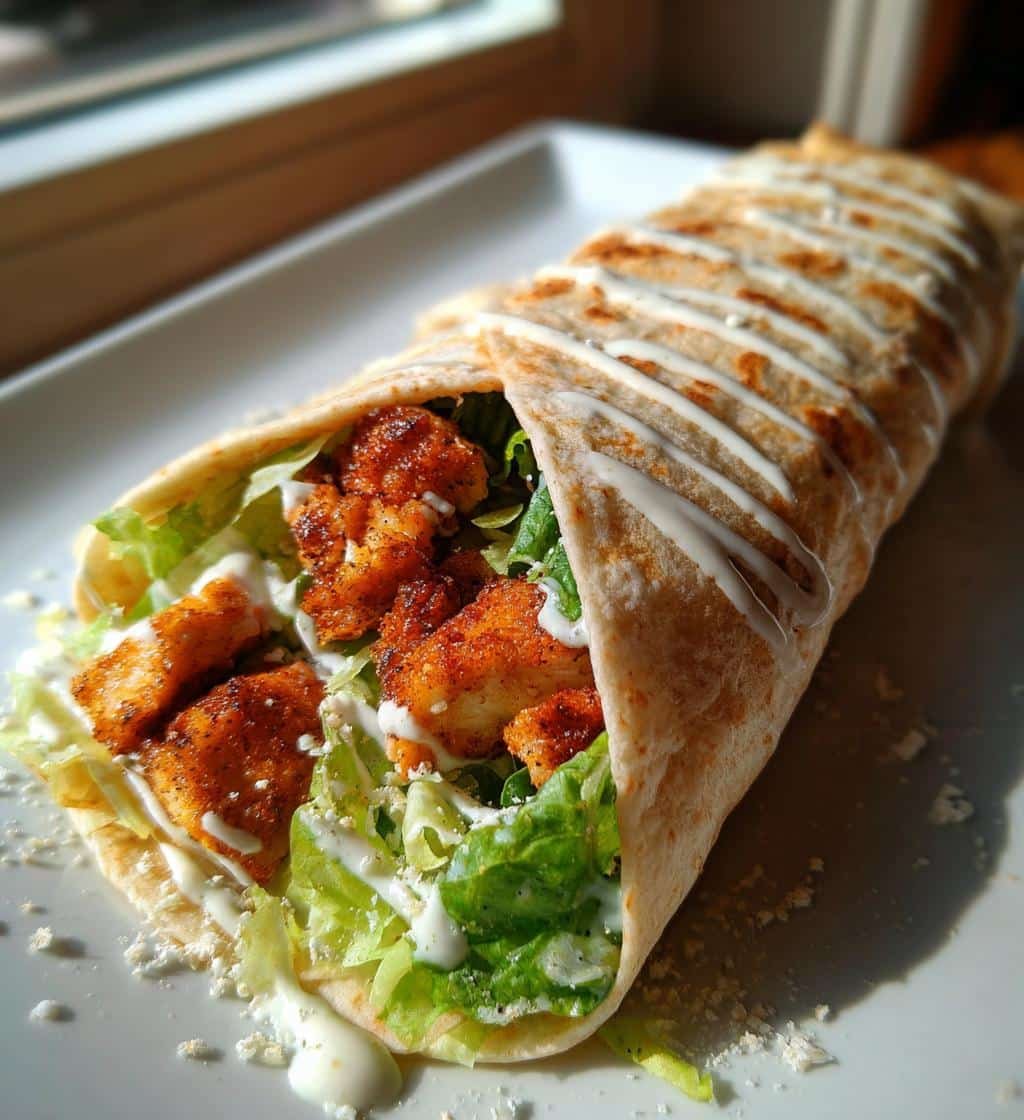 Juicy 4-Minute Air Fryer Chicken Caesar Wraps You’ll Devour 4 4-Minute Air Fryer Chicken Caesar Wraps - detail 1