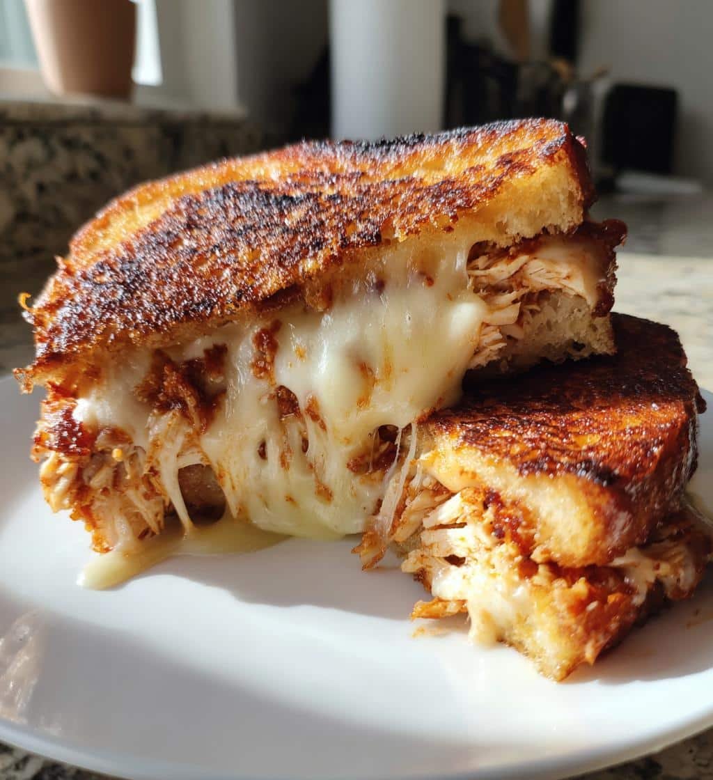 Air Fryer BBQ Chicken Grilled Cheese - detail 1