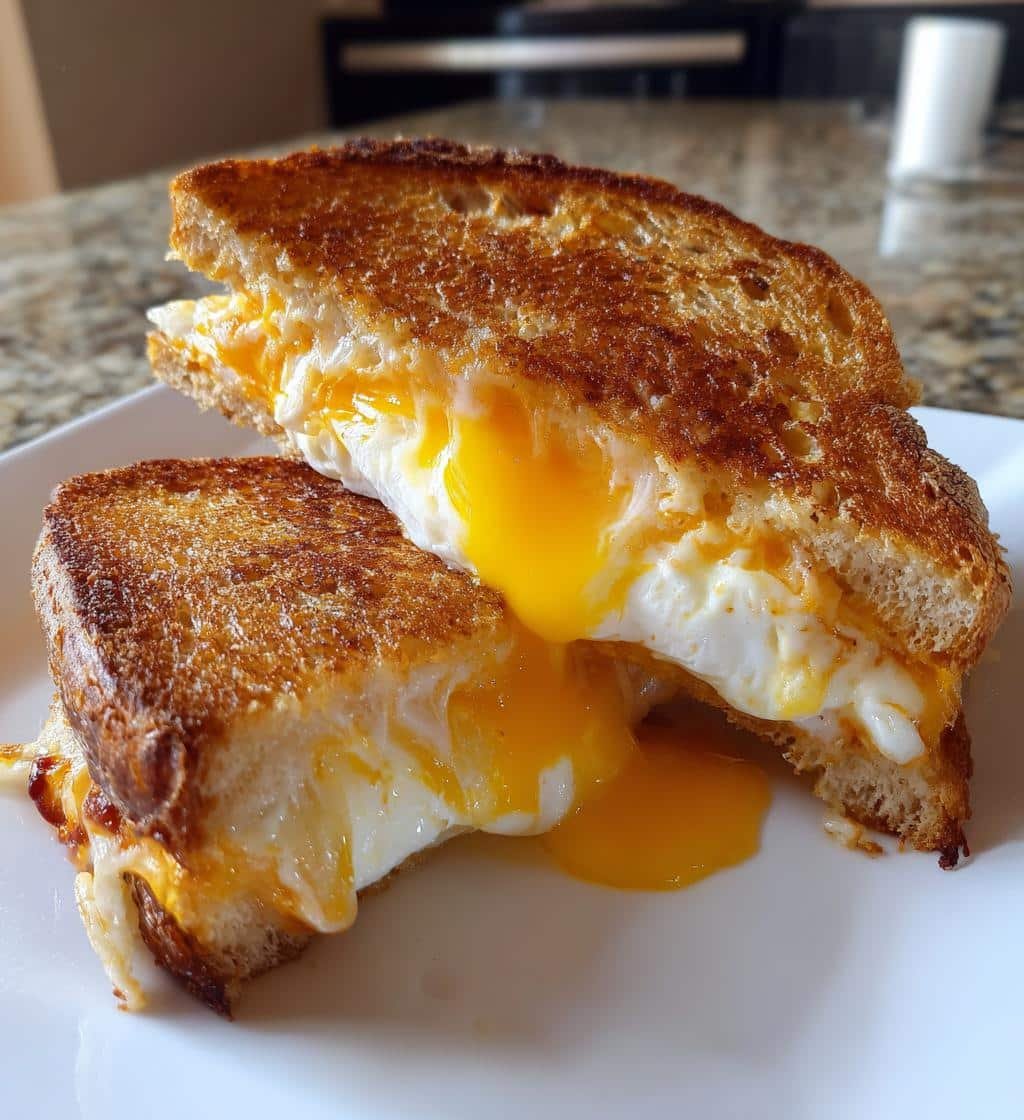 Air Fryer Breakfast Pizza Grilled Cheese - detail 1