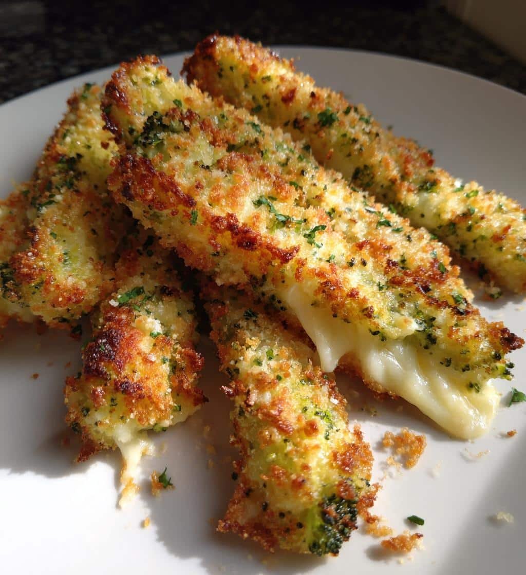 Air Fryer Broccoli & Cheddar Sticks
